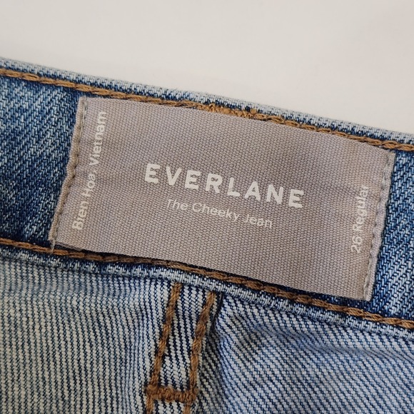 Everlane The Cheeky Jean Womens 26 Regular Light Wash Denim Straight Leg - Picture 3 of 11